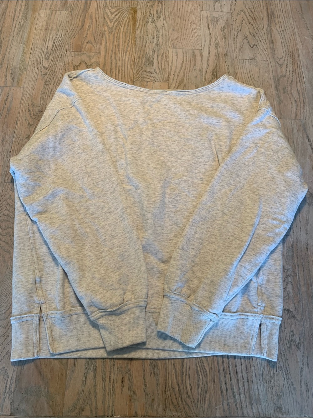 Hollister Light Gray Women's Boatneck Sweatshirt
